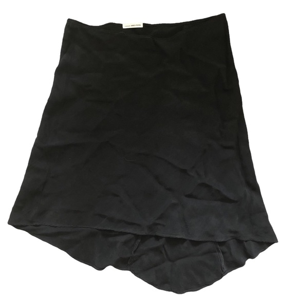 Standard James Perse Black Aysmmetrical Midi Skirt - Picture 1 of 9